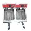 FY-12L-2 commercial double-cylinder double-sieve electric fryer for frying chicken wings, chicken legs and French fries Specification image